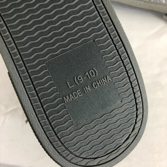 Power Rich Womens Slippers Fabric Soft House Shoes Heathered Gray 9-10 - Picture 5 of 6